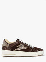 Sneakers Uit Leder Semerdjian Bruin women NOUBAR