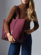 Schoudertas Met Rits Le Cabas L Pailletten Vanessa bruno Violet cabas 1V40409-vue-porte