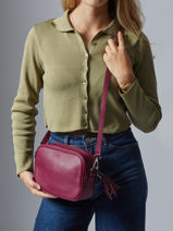 Cross Body Tas Caviar Leder Milano Bruin caviar CA2006N-vue-porte