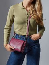 Cross Body Tas Caviar Leder Milano Bruin caviar CA25065-vue-porte