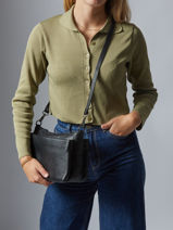 Cross Body Tas Caviar Leder Milano Groen caviar CA25066-vue-porte