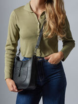 Cross Body Tas Caviar Leder Milano Beige caviar CA25067-vue-porte