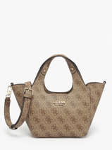 Cross Body Tas Calista Guess Beige calista SG733475