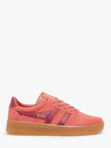Sneakers Uit Leder Gola Rood women CLA589