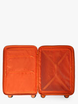 Uitbreidbare Harde Reiskoffer Fjord Elite Oranje fjord E4725-vue-porte
