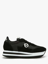 Boots Met Platformzool Uit Leder No name Zwart women IMN60415