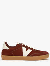 Sneakers Uit Leder Victoria Rood women 1126218