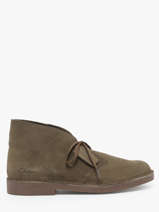Enkellaarzen Desert Uit Leder Clarks Groen men 26183838