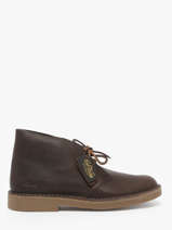 Enkellaarzen Desert Uit Leder Clarks Bruin men 26183363