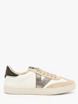 Sneakers Uit Leder Victoria Beige women 1126222