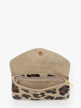 Portemonnee Velvet Leopard Leder Milano Beige velvet leopardo VL23113-vue-porte