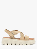 Sandalen Uit Leder Tamaris Beige women 44