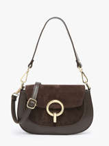 Cross Body Tas Velvet Caviar Leder Milano Bruin velvet caviar VC25068