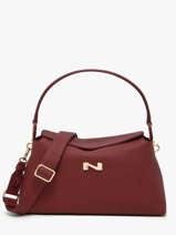 Schoudertas Freesia Leder Nathan baume Rood eden 4