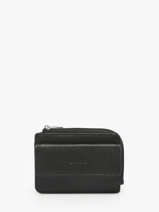 Portemonnee Leder Hexagona Zwart confort 468426