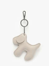 Tasjuweeltje Dog Leder Milano Beige caviar CA25064