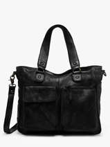 Schoudertas Heritage Leder Biba Zwart heritage KEO2L