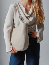 Longchamp Le foulonn� Schoudertas Wit-vue-porte