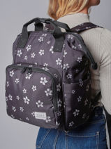 Rugzak 1 Compartiment Roxy Violet back to school RJBP4916-vue-porte
