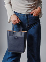 Cross Body Tas Cameryn Leder Lauren ralph lauren Blauw cameryn 31966760-vue-porte