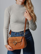 Cross Body Tas Velvet Caviar Leder Milano Oranje velvet caviar VC25069-vue-porte