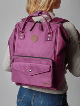 Personaliseerbare Rugzak Adventurer Medium Cabaia Violet adventurer BAGS-vue-porte