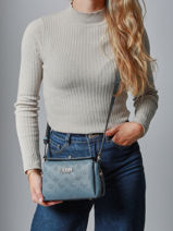 Cross Body Tas Phoebe Guess Blauw phoebe PD966573-vue-porte
