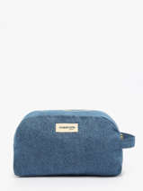 Toiletzak Hermel Gerecycleerd Katoen Rivedroite Blauw timeless HERMETIM