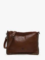Cross Body Tas Heritage Leder Biba Bruin heritage POR2L