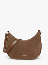 Schoudertas Suede Leder Lancaster Bruin suede 82