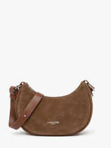 Cross Body Tas Suede Leder Lancaster Bruin suede 81