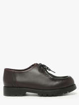 Derby Veterschoenen Uit Leder Kleman Rood women PADRINI