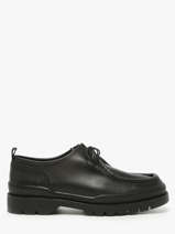 Derby Veterschoenen Uit Leder Kleman Zwart men MAJOR