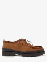 Derby Veterschoenen Uit Leder Kleman Bruin men MAJORV
