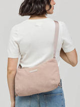 Skara Small Cord - Cross Body Tas  Kapten and son Roze cord SC-vue-porte