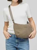 Cross Body Tas Kapten and son Groen cord SC-vue-porte