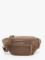 Heuptasje Leder Milano Beige velvet VE24119