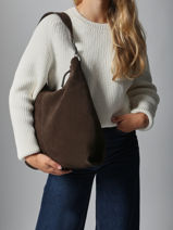 Schoudertas Leather Leder Biba Beige leather JAP2L-vue-porte