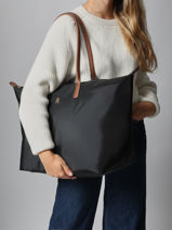 Schoudertas Popette Nylon Tommy hilfiger Zwart popette AW17996-vue-porte