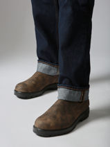 Regen Chelsea Boots Blundstone Bruin unisex 585-vue-porte
