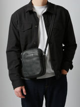 Cross Body Tas Joseph Leder Arthur & aston Zwart marco 8-vue-porte