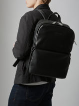 Business Rugzak Jos Leder Arthur & aston Zwart thomas 6-vue-porte
