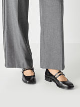 Ballerinas Met Riempjes Uit Leder Tamaris Zwart accessoires 45-vue-porte