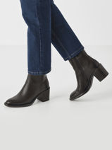 Enkellaarsjes Met Hak Uit Leder Tamaris Bruin accessoires 45-vue-porte