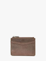 Kaarthouder Leder Mila louise Zwart vintage 3570X
