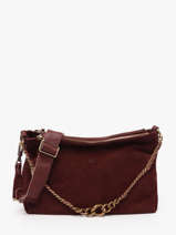 Cross Body Tas Vintage Leder Mila louise Blauw vintage 3822VC