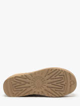 Boots Classic Ultra Mini Platform Uit Leder Ugg Beige accessoires 1135092