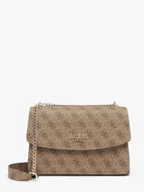 Cross Body Tas Calista Guess Beige calista SG733421