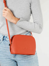 Cross Body Tas Lilou Leder Nathan baume Oranje egee 2-vue-porte