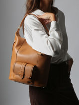 Schoudertas Premier Flirt Leder Lancel Bruin premier flirt A13789-vue-porte